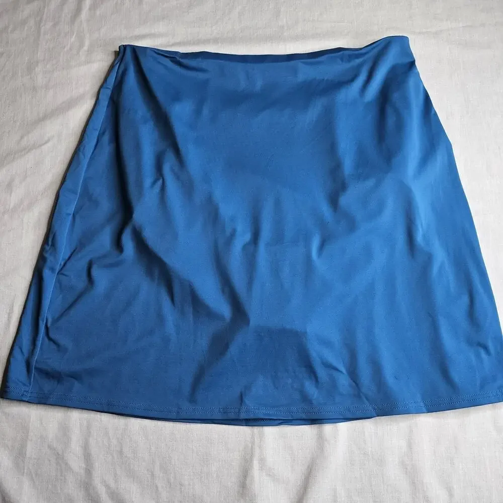 Land's End Swim Skort Womens Sz 14 Light Blue Ready To Wear Resort Summer
